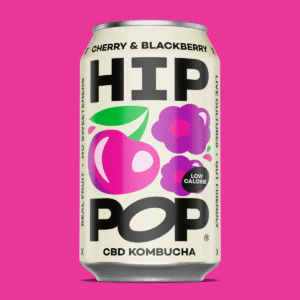 Hip Pop Cherry & Blackberry Kombucha CBD Drink UK